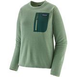 Patagonia Women's R1 Air Crew ellwood green