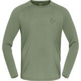 Norrona femund pureUll Long Sleeve M's deep lichen green