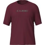 Cube Funktionsshirt kurzarm bordeaux