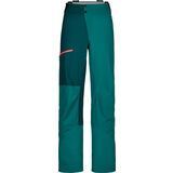 Ortovox 3L Ortler Pants W pacific green