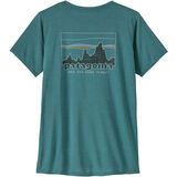 Patagonia Women's Capilene Cool Daily Graphic Shirt '73 Skyline wetland blue x-dye