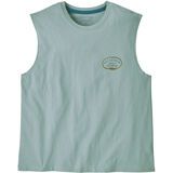 Patagonia Women's Clean Climb Roots Boxy Organic Tank thermal blue