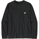 Patagonia Long-Sleeved Shop Sticker Pocket Responsibili-Tee black