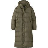Patagonia Women's Silent Down Long Parka basin green