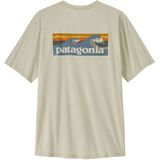 Patagonia Men's Cap Cool Daily Shirt - Boardshort Logo dyno white