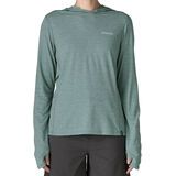 Patagonia Women's Capilene Cool Sun Hoody - Peak Visions nouveau green/blue sage x-dye