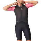Castelli Saturday Morning Skinsuit black/rosa giro/smoky gray