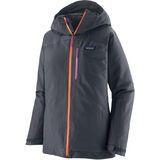 Patagonia Women's Insulated Powder Town Jacket smolder blue w/orange peel