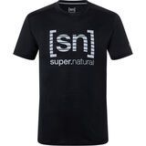 super.natural Grid Logo Tee Herren jet black/vapor grey