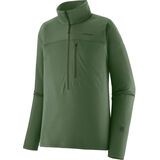 Patagonia Men's R1 Ultralight 1/2-Zip Pullover canopy green