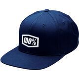 100% Icon AJ Fit Snapback Hat navy