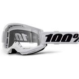 100% Strata 2 Junior Goggle - Clear Lens white
