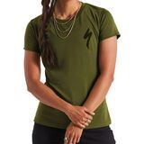 Specialized S-Logo T-Shirt Damen kurzarm olive green