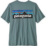 Patagonia Men's P-6 Logo T-Shirt blue sage