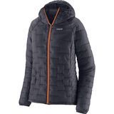 Patagonia Women's Micro Puff Hoody smolder blue w/p6 blue