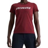 Specialized Wordmark T-Shirt Damen kurzarm garnet red