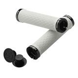 SRAM Locking Grips w/Double Clamps & End Plugs white