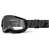 100% Strata 2 Junior Goggle - Clear black