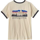 Patagonia Women's Fitz Roy Foothills Ringer Tee undyed natural