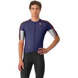 Castelli Entrata 6 Jersey belgian blue/deep bordeaux-sil