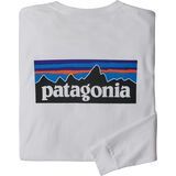Patagonia Men's Long-Sleeved P-6 Logo Responsibili-Tee white