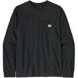 Patagonia Long-Sleeved Shop Sticker Pocket Responsibili-Tee black