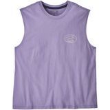 Patagonia Women's Clean Climb Roots Boxy Organic Tank concrete purple