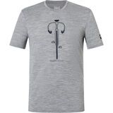 super.natural Vintage Bike Tee Herren cashmere grey melange/blueberry/vintage khaki melange