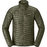 Norrona trollveggen down800 super light Jacket M's deep lichen green
