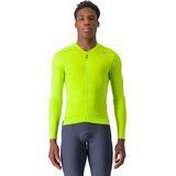 Castelli Espresso LS Jersey electric lime/deep green