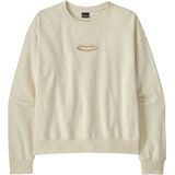 Patagonia Women's '95 Oval Logo Daily Crew wool white