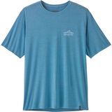 Patagonia Men's Cap Cool Daily Shirt - Cloud Crag shore blue/light shore blue x-dye