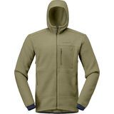 Norrona trollveggen warm3 Zip Hood M's deep lichen green