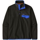 Patagonia Men's Lightweight Synchilla Snap-T Pullover black w/p6 blue