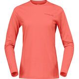Norrona falketind equaliserUll Long Sleeve W's deep sea coral