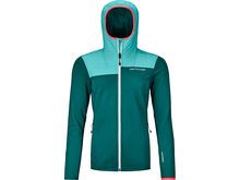 Ortovox Merino Fleece Plus Hoody W, pacific green