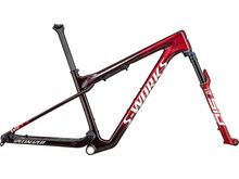 Specialized S-Works Epic World Cup Frameset, gloss red tint/silver granite/white silver