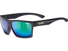 uvex LGL 29, black mat/Lens: mirror green