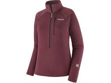 Patagonia Women's R1 Ultralight 1/2-Zip Pullover, berry fig