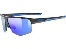 uvex axos set, Mirror Blue / black matt