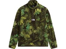 The North Face M Novelty Logo Glacier 1/4 Zip Print, new taupe green yosemit