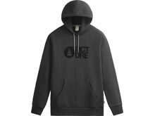 Picture Basement Flock Hoodie, black