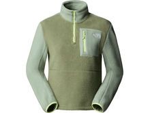 The North Face Women’s Yumiori 1/4 Zip, bark mist/slate moss/astro lime