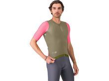 Castelli Corretto Jersey, elmwood/rosa giro-white