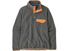 Patagonia Women's Lightweight Synchilla Snap-T Pullover, nickel w/vivid apricot
