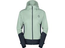 Scott Defined Mid Zip Women's Hoody, fresh green/dark blue