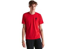 Specialized Men's S-Logo Short Sleeve Tee, flo red