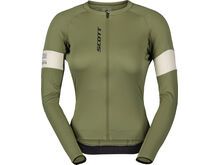 Scott Endurance Pro Long-Sleeve Women's Jersey, hay green/cotton white