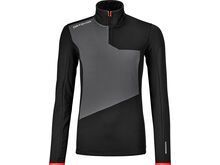 Ortovox Merino Fleece Light Zip Neck W, black raven