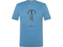 super.natural Vintage Bike Tee Herren, blue heaven/blueberry/dried tobacco